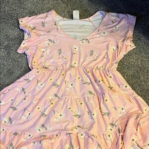 No Boundaries Pink Floral Casual Dress
